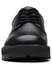 Clarks Black Multi Fit Leather Prague Lace Shoes - Image 5 of 7
