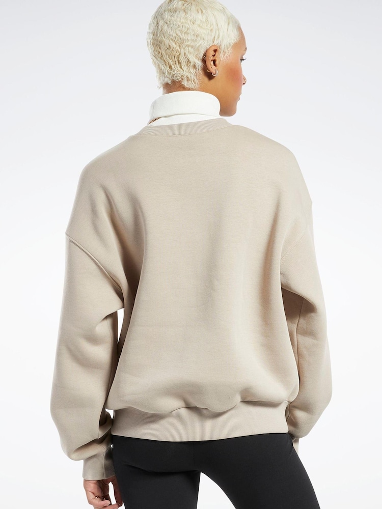Reebok Yellow Classics Leopard Sweatshirt - Image 2 of 4