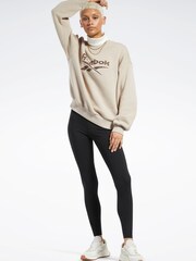 Reebok Yellow Classics Leopard Sweatshirt - Image 3 of 4