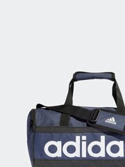 adidas Blue Extra Small Essentials Linear Duffel Bag - Image 1 of 5