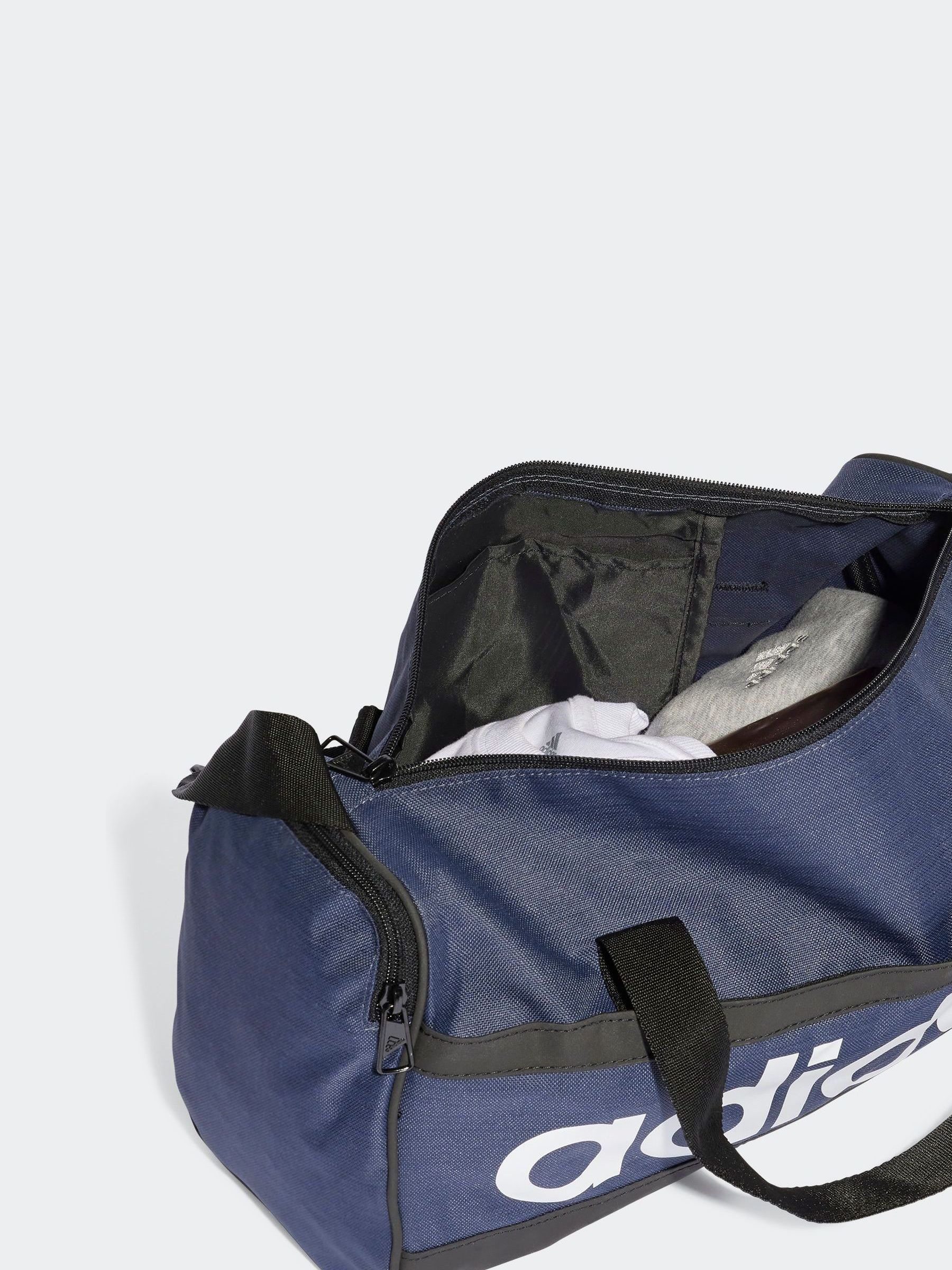 Buy adidas Blue Extra Small Essentials Linear Duffel Bag from Next Ireland
