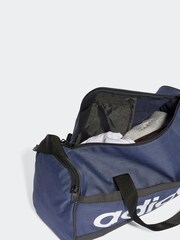 adidas Blue Extra Small Essentials Linear Duffel Bag - Image 3 of 5