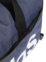 adidas Blue Extra Small Essentials Linear Duffel Bag - Image 5 of 5