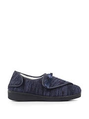 Pavers Ladies Blue Fully Adjustable Slippers - Image 1 of 5