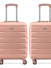 Flight Knight Ryanair Priority 4 Wheel ABS Hard Case Cabin Carry On Suitcase 55x40x20cm  Set Of 2 - Image 2 of 3