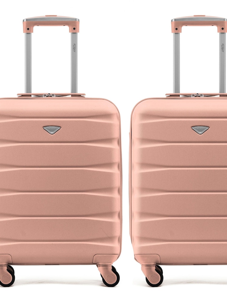 Flight Knight Ryanair Priority 4 Wheel ABS Hard Case Cabin Carry On Suitcase 55x40x20cm  Set Of 2 - Image 2 of 3