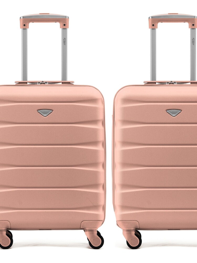 Flight Knight Ryanair Priority 4 Wheel ABS Hard Case Cabin Carry On Suitcase 55x40x20cm Set Of 2 - Image 2 of 3 Flight Knight Ryanair Priority 4 Wheel ABS Hard Case Cabin Carry On Suitcase 55x40x20cm Set Of 2 - Image 2 of 3