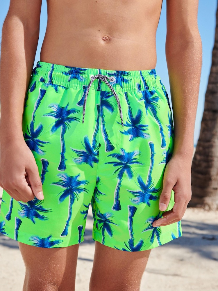 Neongrün/Palme - Badeshorts (3–16 Jahre) - Bild 1 von 6 Neongrün/Palme - Badeshorts (3–16 Jahre) - Bild 1 von 6