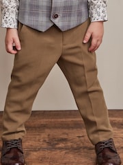 Tan Brown Formal Trousers (3mths-7yrs) - Image 1 of 6