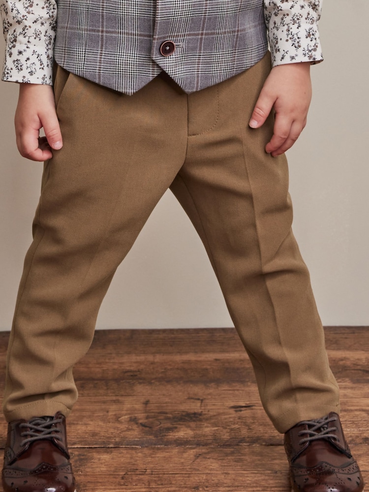 Tan Brown Formal Trousers (3mths-7yrs) - Image 1 of 6