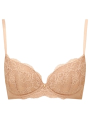Ann Summers Nude 2 Sexy Lace Padded Plunge Bra - Image 5 of 5
