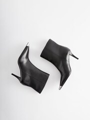 Black Premium Leather Toe Cap Pull On Boots - Image 3 of 6