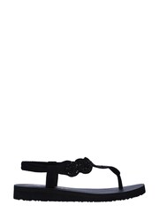 Skechers Black Meditation Stars & Sparkle Womens Sandals - Image 1 of 5