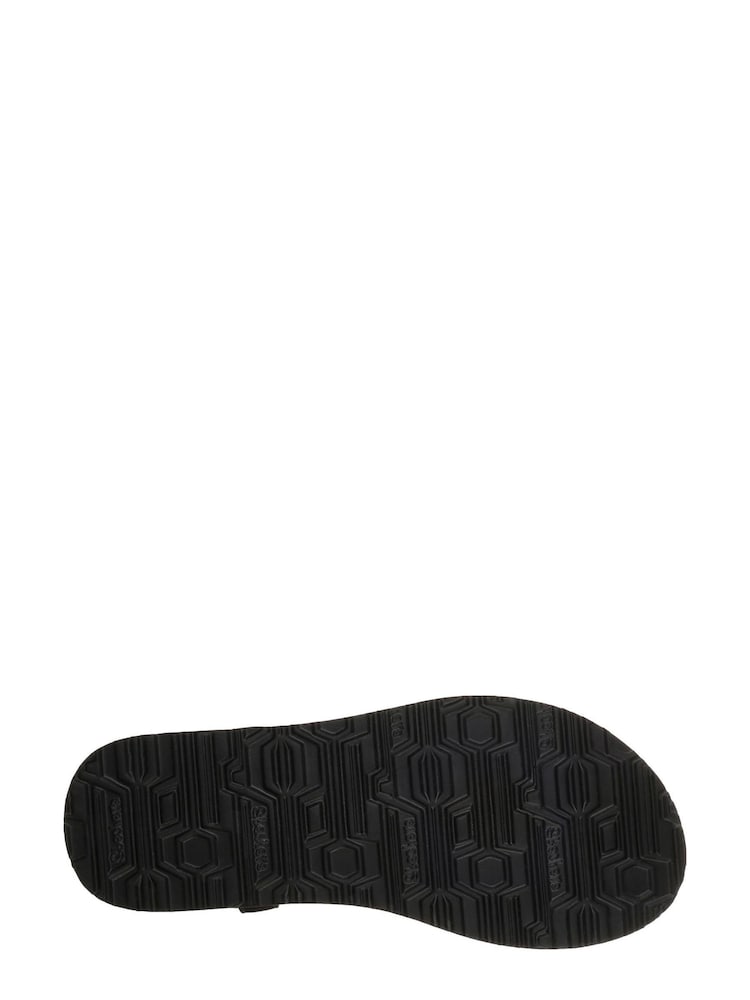 Skechers Black Meditation Stars & Sparkle Womens Sandals - Image 5 of 5