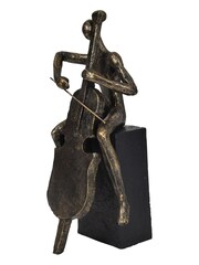 Libra Interiors Bronze Jackie Cellist Textured Sculpture - Image 3 of 4