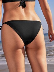 Black Tie Side Bikini Bottoms - Image 3 of 5