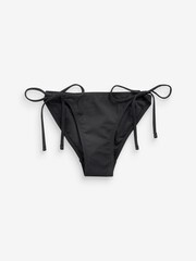 Black Tie Side Bikini Bottoms - Image 5 of 5