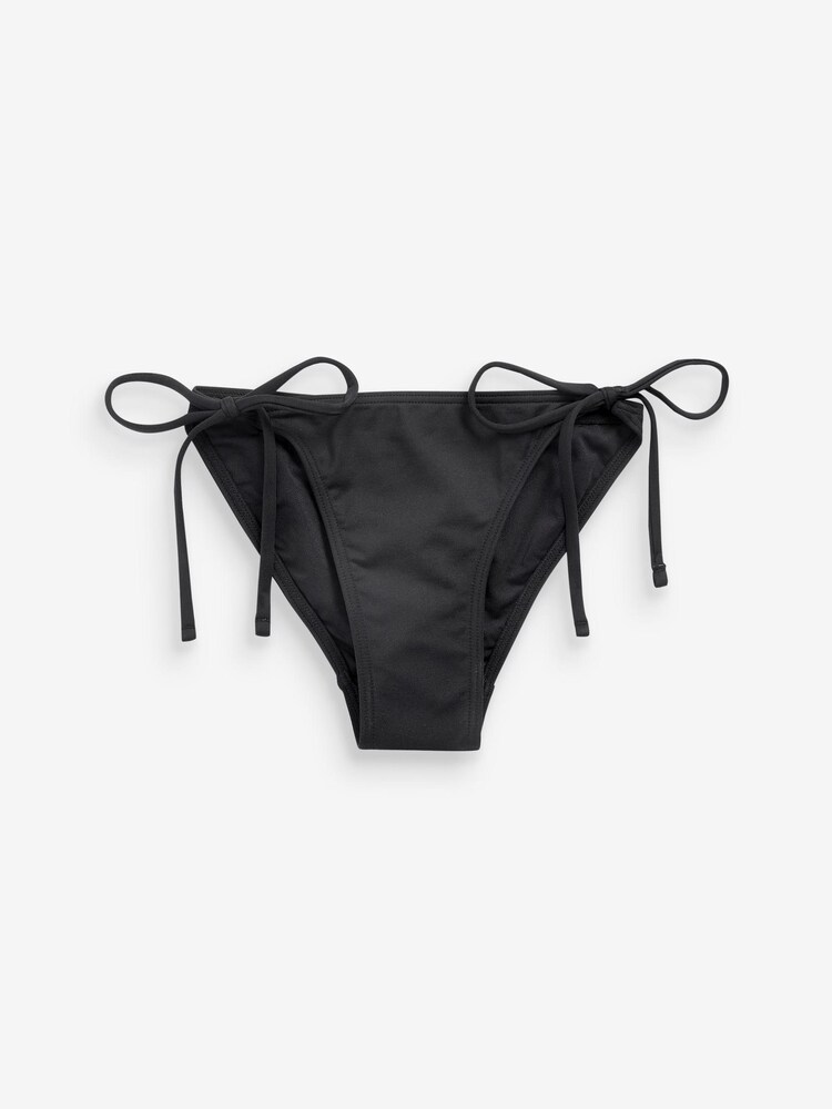 Black Tie Side Bikini Bottoms - Image 5 of 5