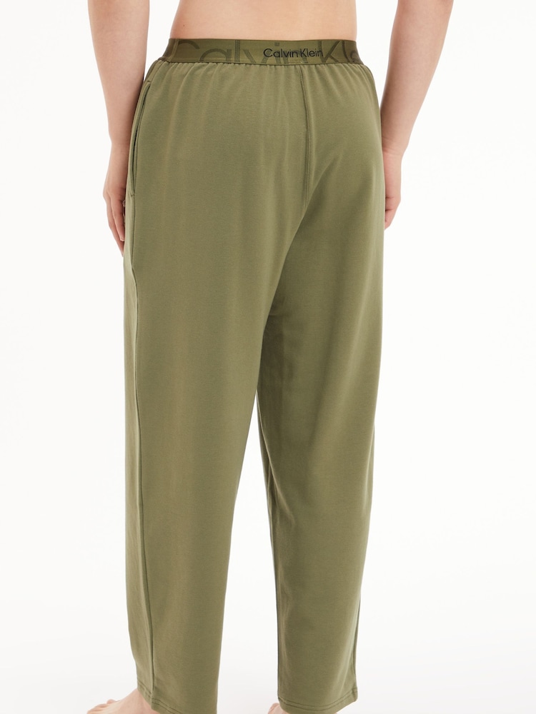 Calvin Klein Black Embossed Icon Lounge Pyjama Trousers - Image 2 of 4