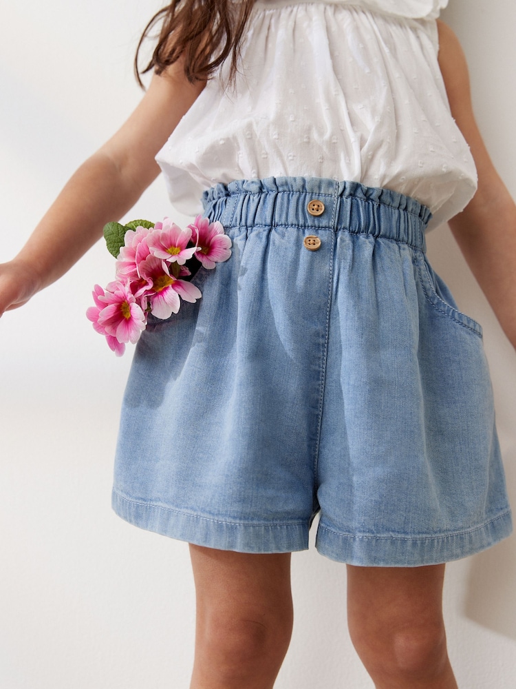 Denim Button Shorts (3mths-7yrs) - Image 1 of 5