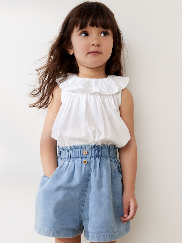 Denim Button Shorts (3mths-7yrs) - Image 2 of 5
