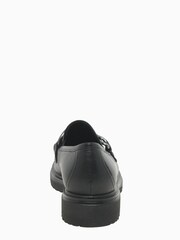 Gabor Extra Wide Fit Florida Black Leather Loafer Shoes - Image 5 of 5