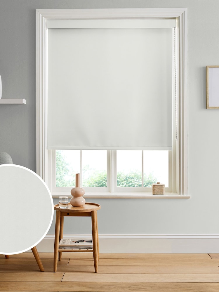 Graham & Brown White Glass Made to Measure Roller Blind - Image 1 of 6