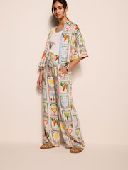 Smith & Soul Natural Tile Print Boxy Shirt - Image 4 of 6