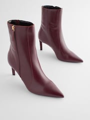Burgundy Red Forever Comfort® Point Toe Heeled Boots - Image 1 of 7