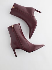 Burgundy Red Forever Comfort® Point Toe Heeled Boots - Image 3 of 7