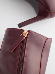Burgundy Red Forever Comfort® Point Toe Heeled Boots - Image 6 of 7