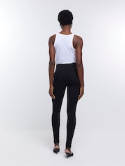 River Island Dark Black High Rise Skinny Jeans - Image 2 of 6