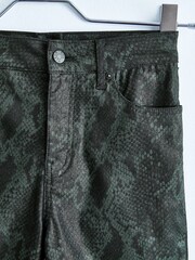 Own. Green Snake Mid Rise Straight Jeans - Image 3 of 4