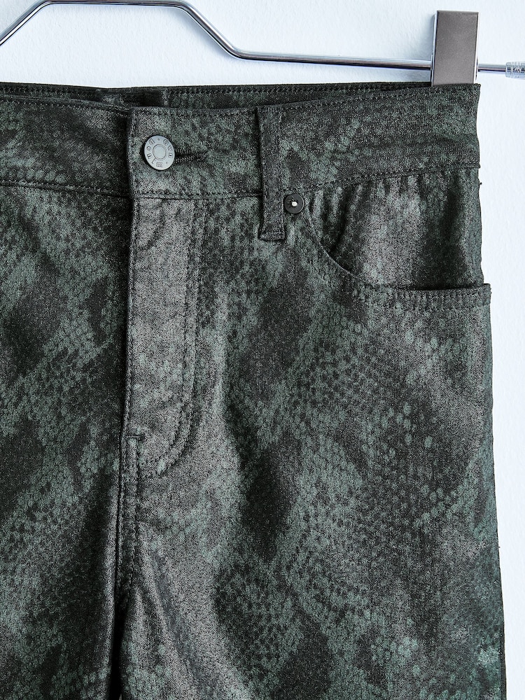 Own. Green Snake Mid Rise Straight Jeans - Image 3 of 4