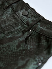 Own. Green Snake Mid Rise Straight Jeans - Image 4 of 4