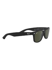 Gummiert/Schwarz - Ray-Ban New Kleine Wayfarer-Sonnenbrille - Bild 3 von 13