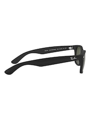 Gummiert/Schwarz - Ray-Ban New Kleine Wayfarer-Sonnenbrille - Bild 8 von 13