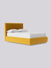 Swoon Easy Velvet Turmeric Yellow Porlock Divan Bed - Image 3 of 8