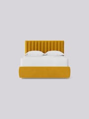 Swoon Easy Velvet Turmeric Yellow Porlock Divan Bed - Image 4 of 8