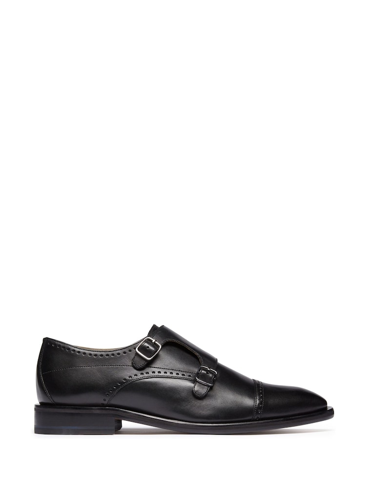 Oliver Sweeney Ackergill Black Calf Leather Double Monk Shoes - Image 1 of 5