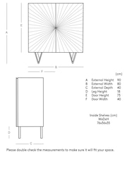 Swoon Silver Ziggy Sideboard - Image 4 of 8