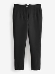 Schwarz - Hose in Slim Fit mit extra hoher Taille - Bild 5 von 5
