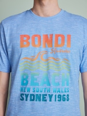 Blue Bondi Print T-Shirt - Image 4 of 7