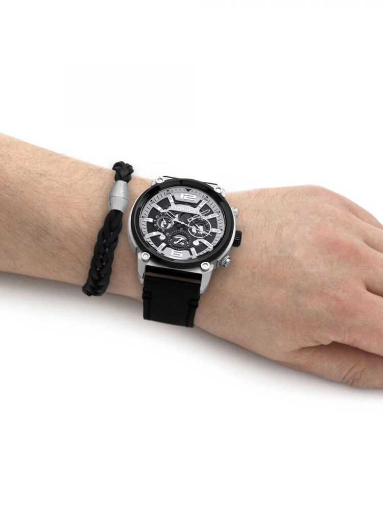 Police Gents Black Watch And Bracelet Gift Set - Image 6 of 6