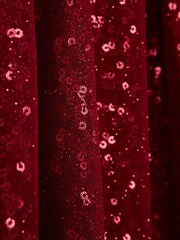 Reiss Red Isabella Junior Short Tulle Sequin Skirt - Image 7 of 7