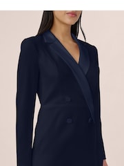 Adrianna Papell Crepe Tuxedo Sheath Dress - Image 4 of 5