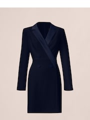 Adrianna Papell Crepe Tuxedo Sheath Dress - Image 5 of 5