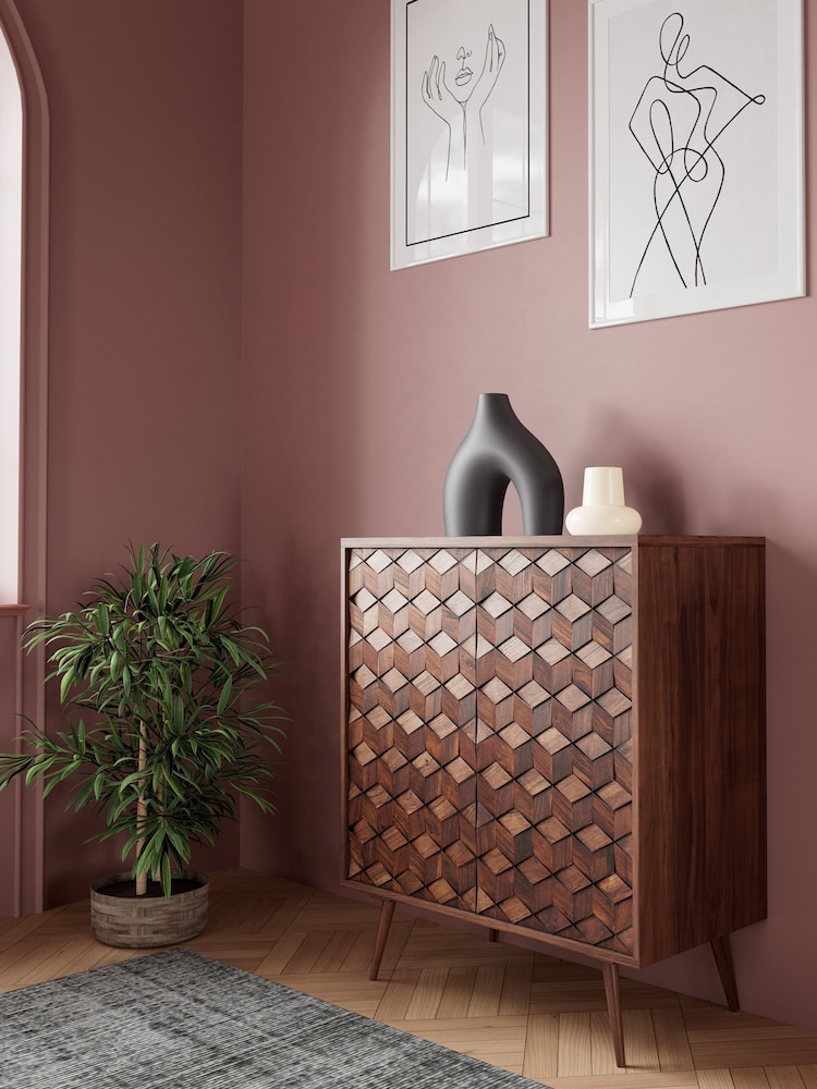 Swoon Dark Brown Terning Cabinet - Image 2 of 8