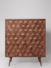 Swoon Dark Brown Terning Cabinet - Image 5 of 8