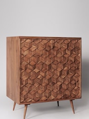 Swoon Dark Brown Terning Cabinet - Image 7 of 8